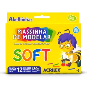 MASSA MODELAR 12 ACRILEX SOFT